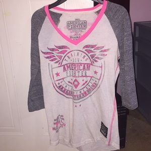 American Fighter 3/4 sleeve shirt